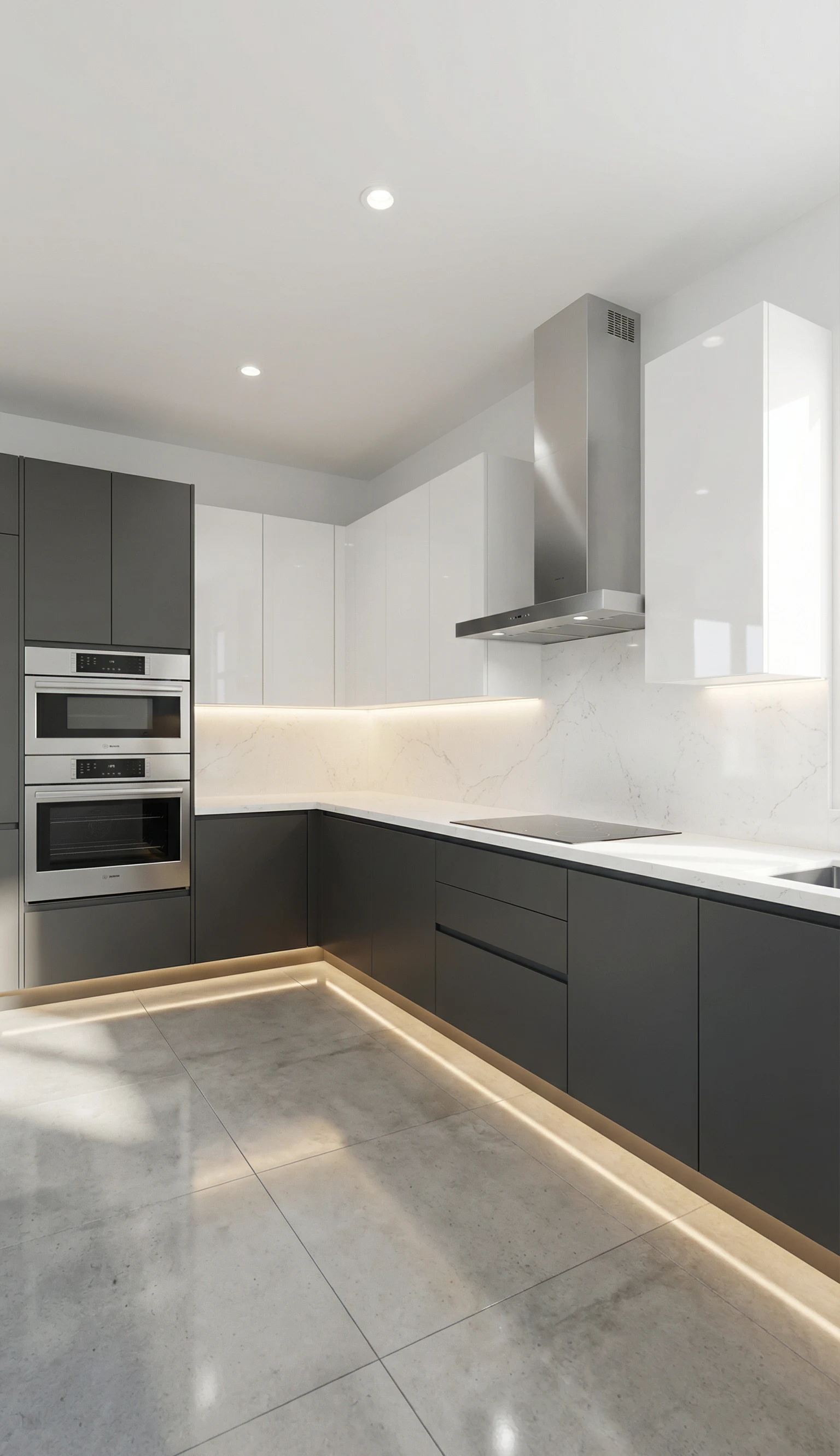 Minimal modular kitchen design idea